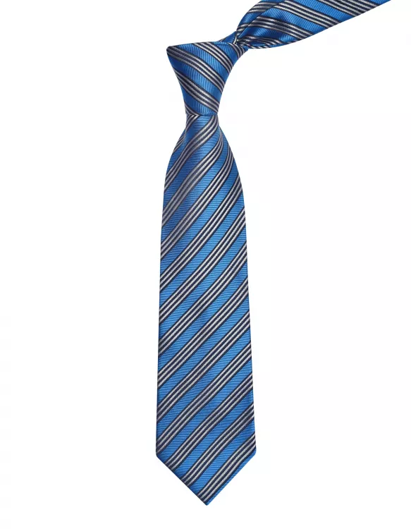 Blue/Beige Stripe Tie