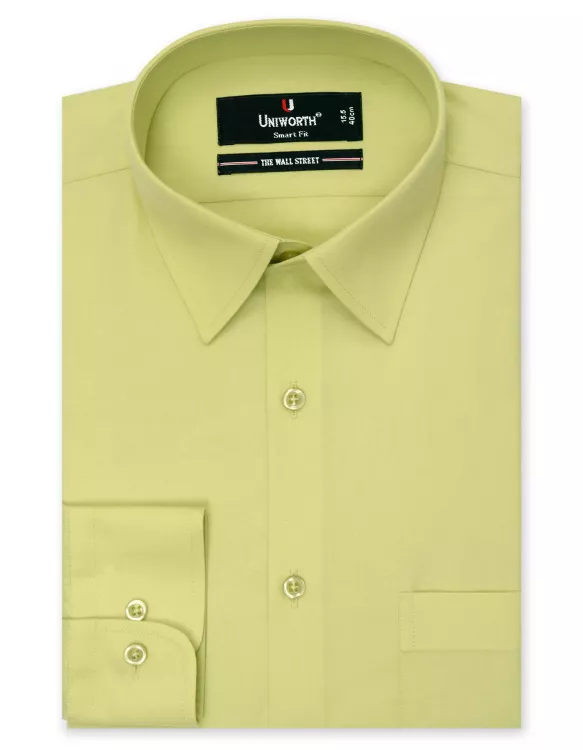 Plain Lime Smart Fit Shirt