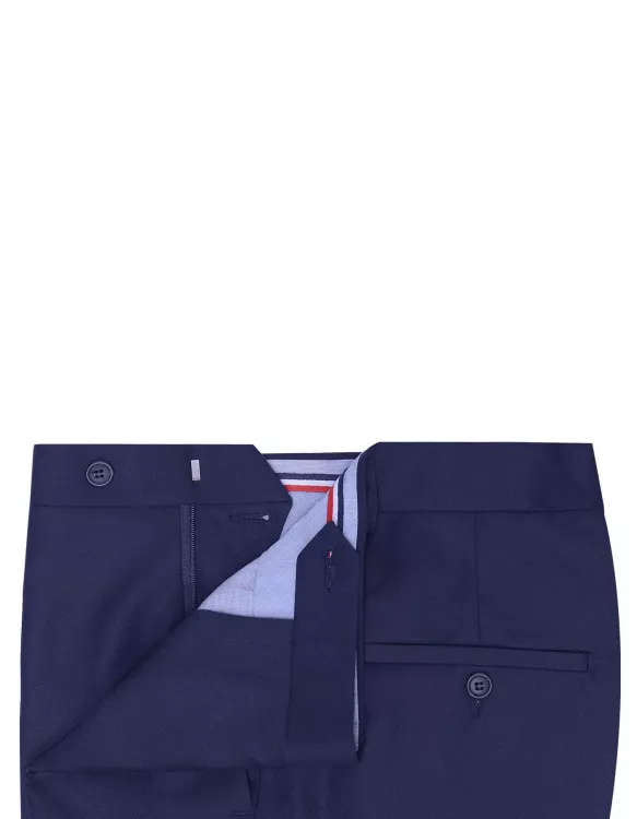 Navy Plain Formal Trouser Smart Fit