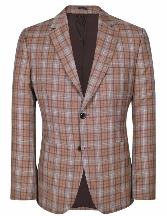 L Brown Tailored Smart Fit Coat