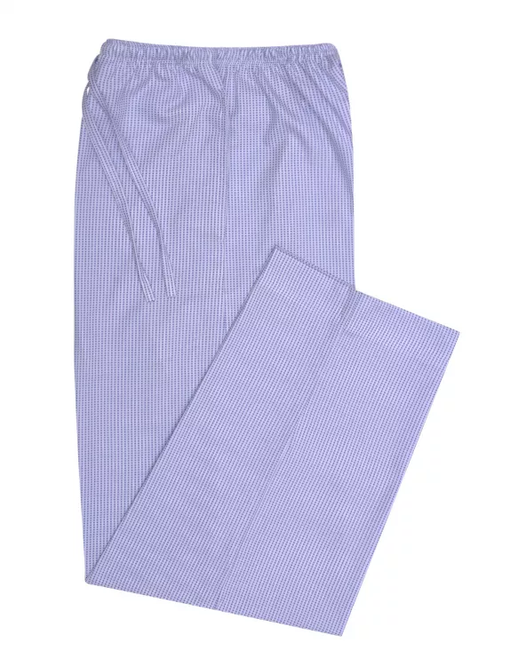 White/Blue Cross Pocket Woven Pajama