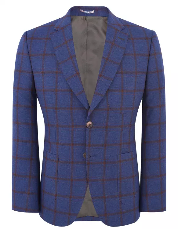 M Blue Tailored Smart Fit Coat