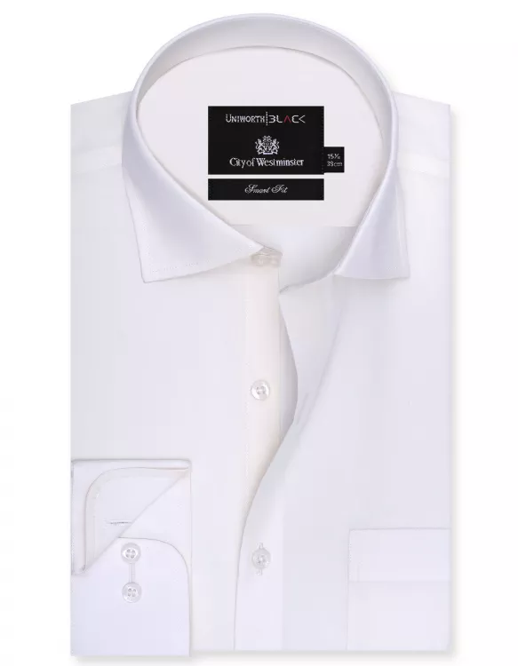 Plain Cream Tailored Smart Fit Shirt
