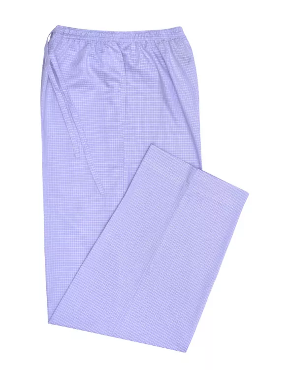 White/Purple Cross Pocket Woven Pajama