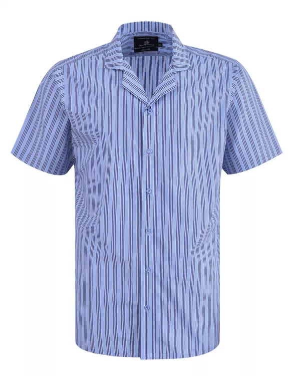 Stripe Sky/Blue Classic Fit Shirt