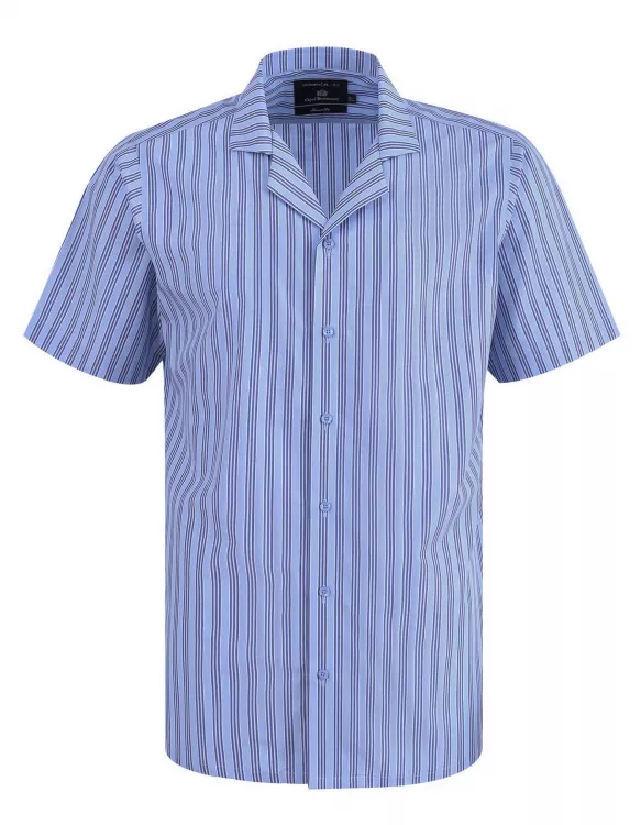 Stripe Sky/Blue Tailored Smart Fit Shirt