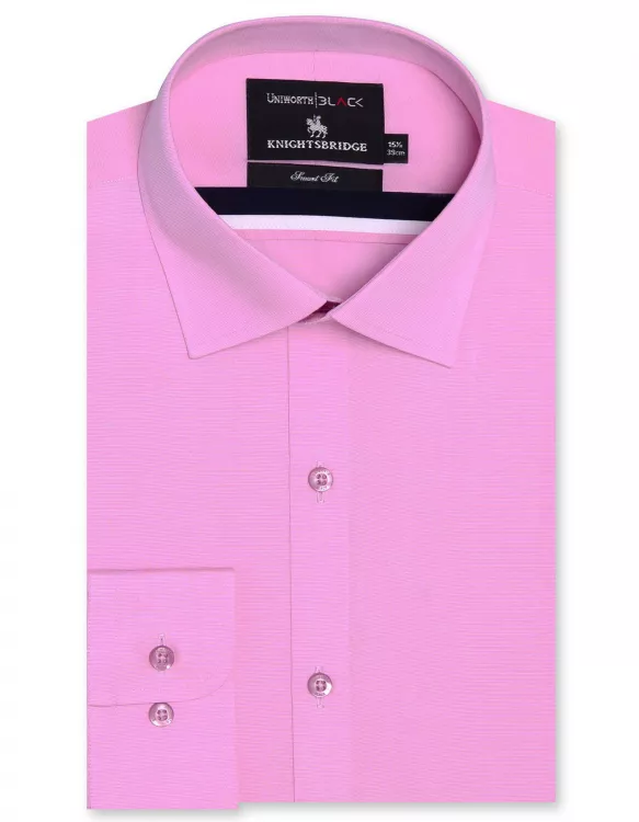 Plain Pink Smart Fit Shirt
