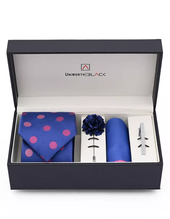 Blue/Pink Dotted Men Accessories Box