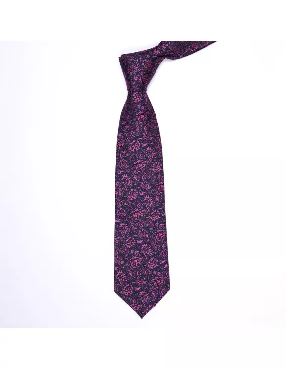 Purple Floral Tie
