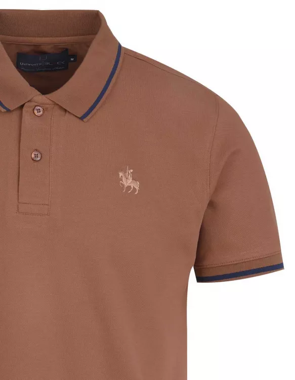 Plain Brown Half Sleeves Polo-Shirt