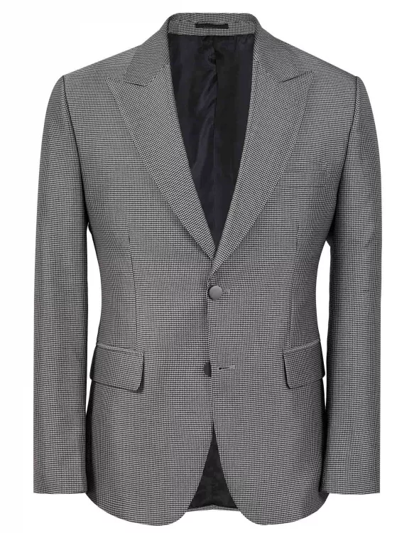 Grey Slim Fit Coat