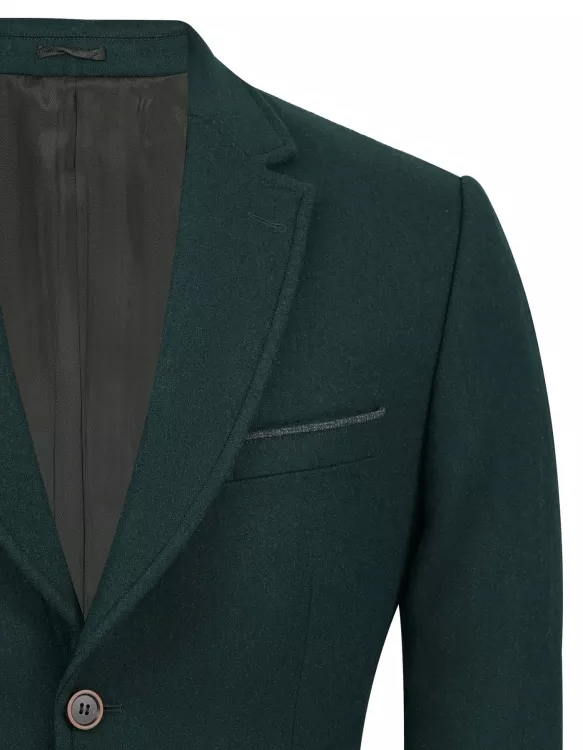 Green Tailored Smart Fit Coat