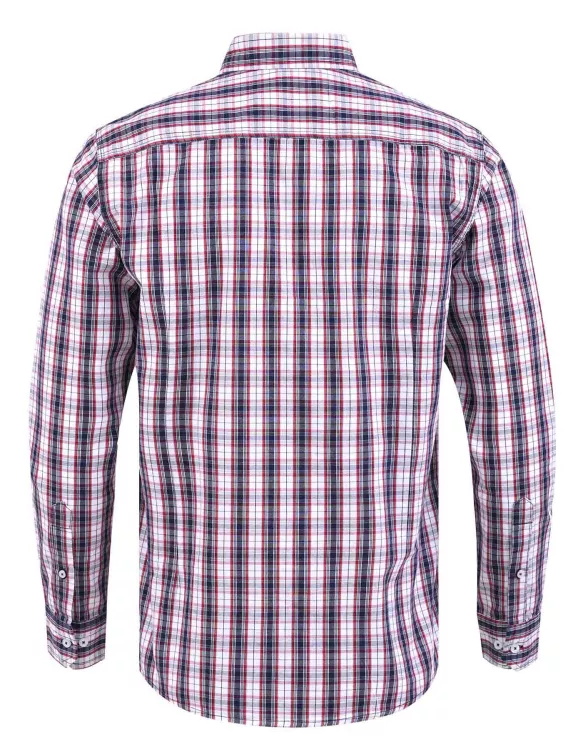 White/Red Check Casual Shirt