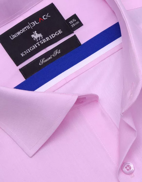 Plain Pink Smart Fit Shirt