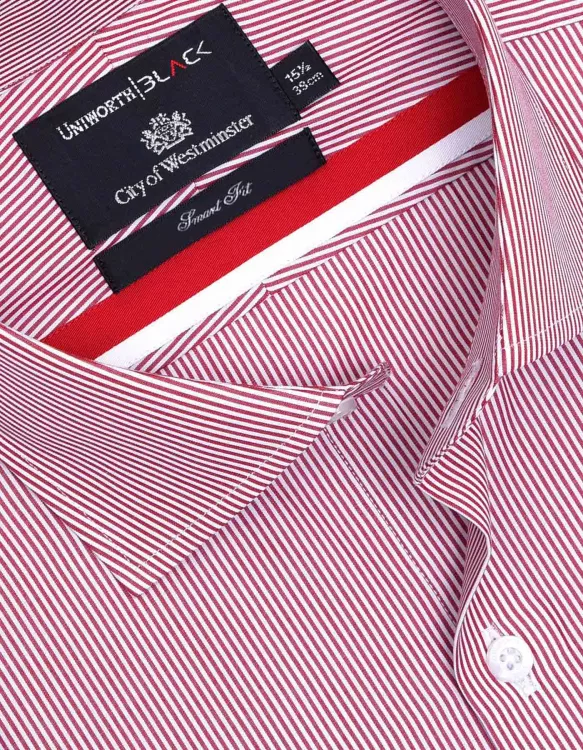Stripe Red Smart Fit Shirt