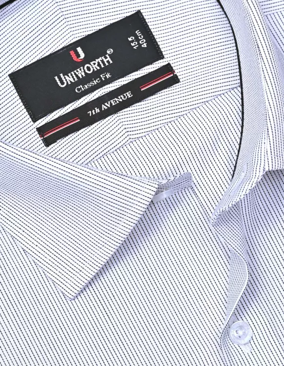 Stripe White/Black Classic Fit Shirt