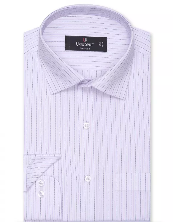 Stripe White/Pink Tailored Smart Fit Shirt