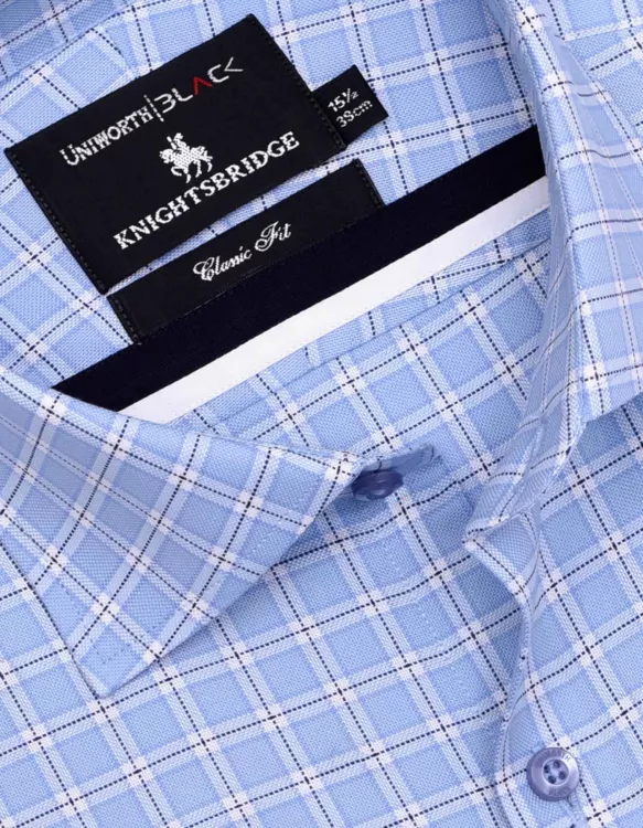 Check Sky Classic Fit Shirt