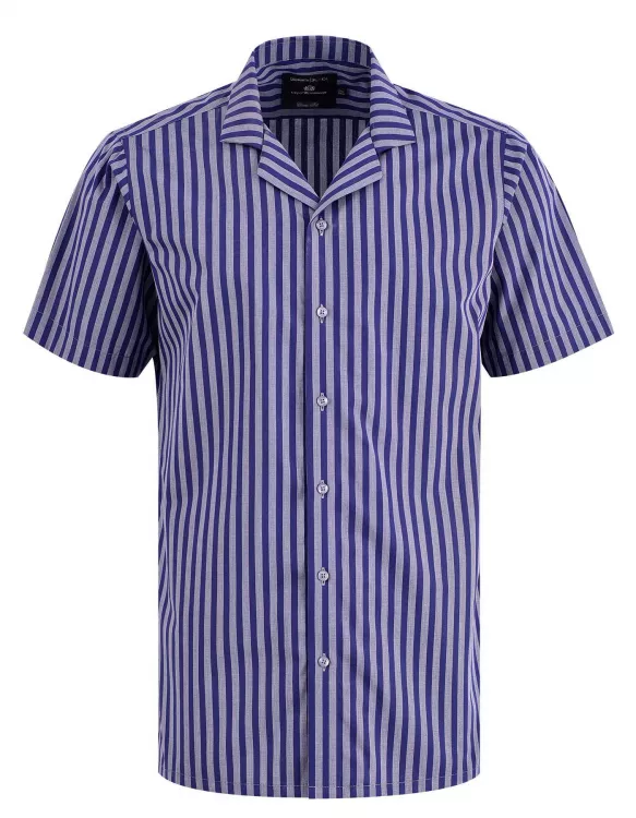 Stripe Grey/Navy Classic Fit Shirt