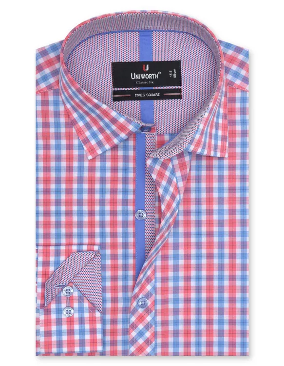 Check Blue/Red Classic Fit Shirt