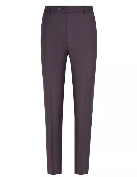 Chocolate Plain Formal Trouser Classic Fit