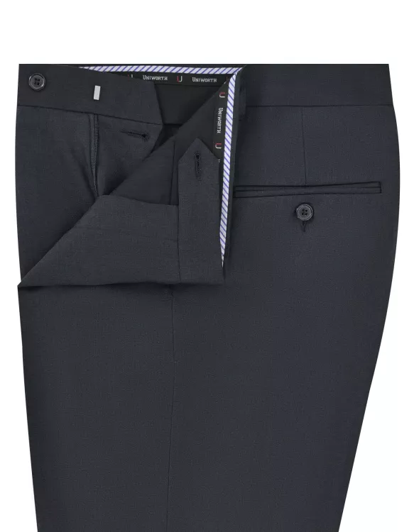 Charcoal Plain Formal Trouser Classic Fit