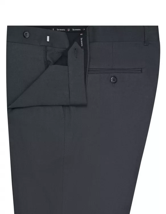 Grey Plain Formal Trouser Classic Fit