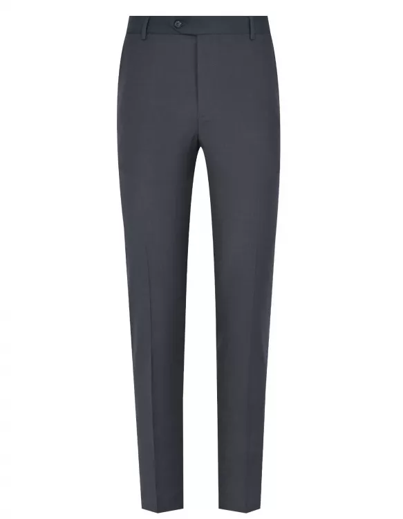 Grey Plain Formal Trouser Classic Fit