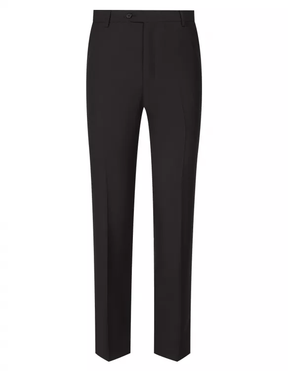 Chocolate Brown Plain Smart Fit Formal Trouser