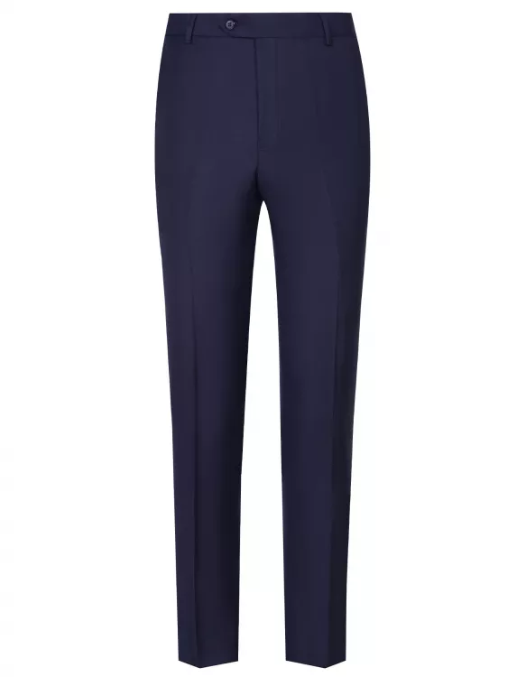 Navy Blue Plain Formal Smart Fit Trouser