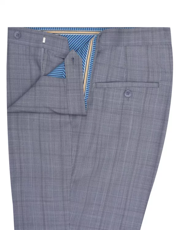 Grey Check Formal Trouser Classic Fit