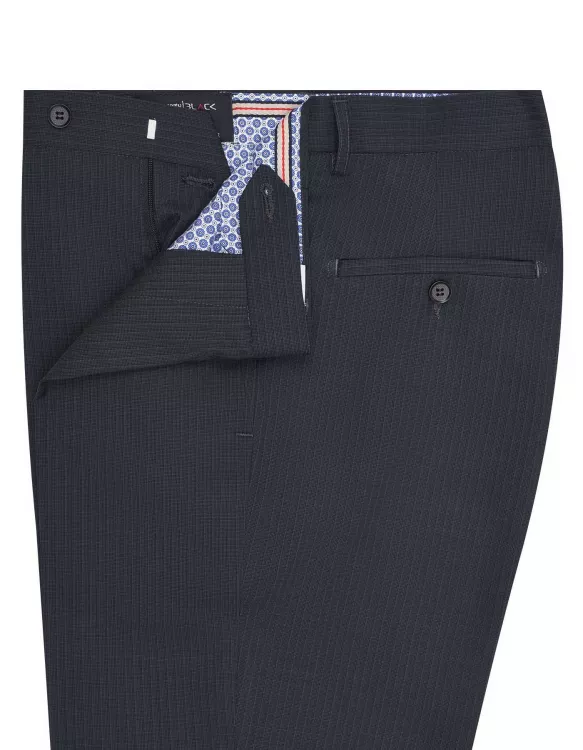 Charcoal Stripe Formal Trouser Classic Fit