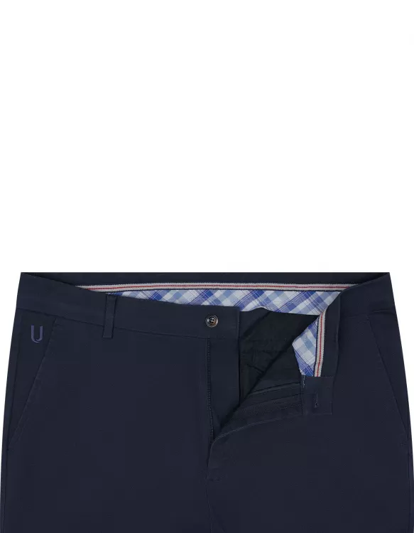 Navy Classic Fit Cotton Trouser