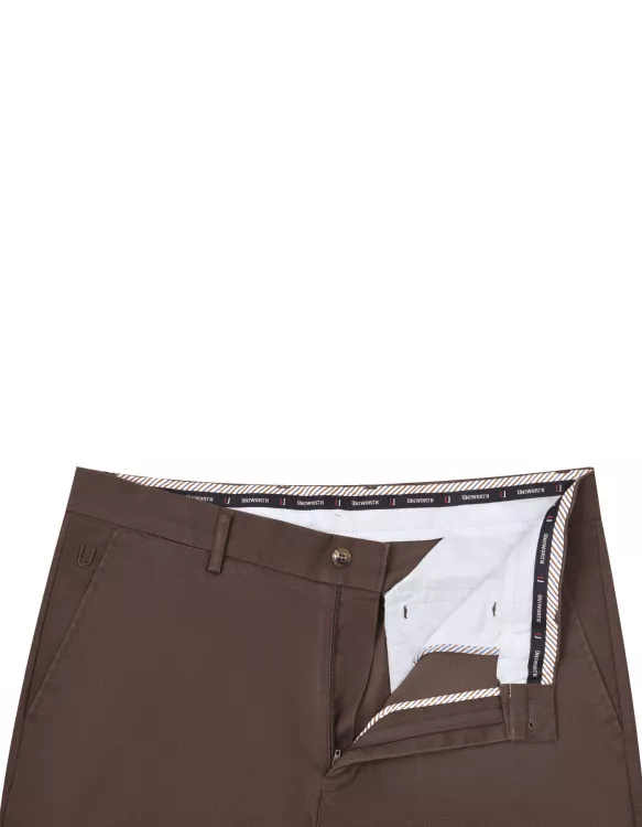 Chocolate Classic Fit Cotton Trouser