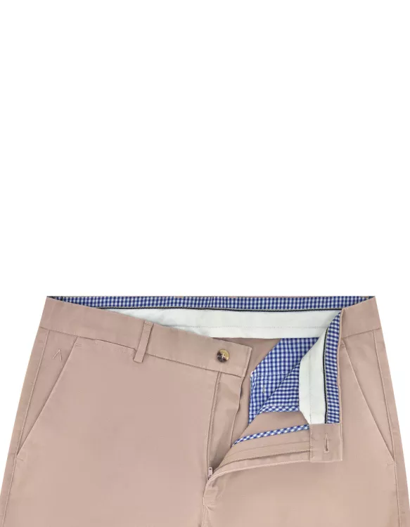 L Khaki Classic Fit Cotton Trouser