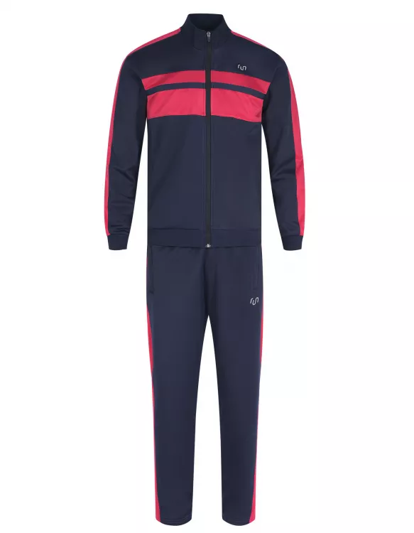 Navy/Red Full Sleeves Track Suit