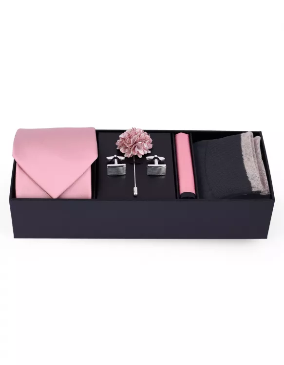 Pink/Black Paisley Men Accessories Box