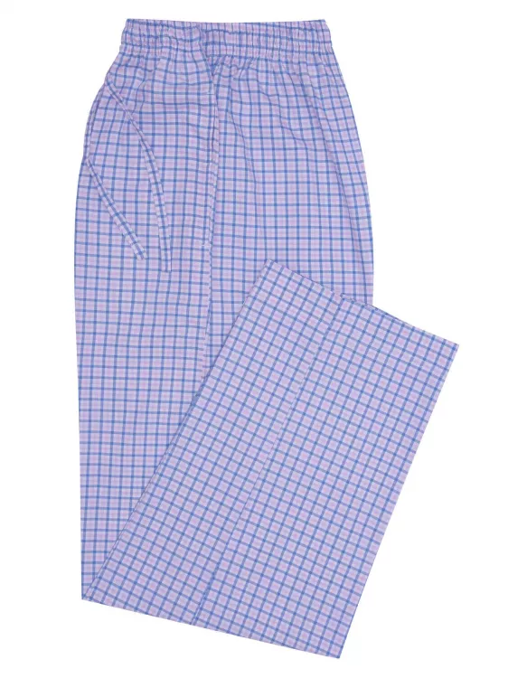 Blue/Pink Cross Pocket Woven Pajama