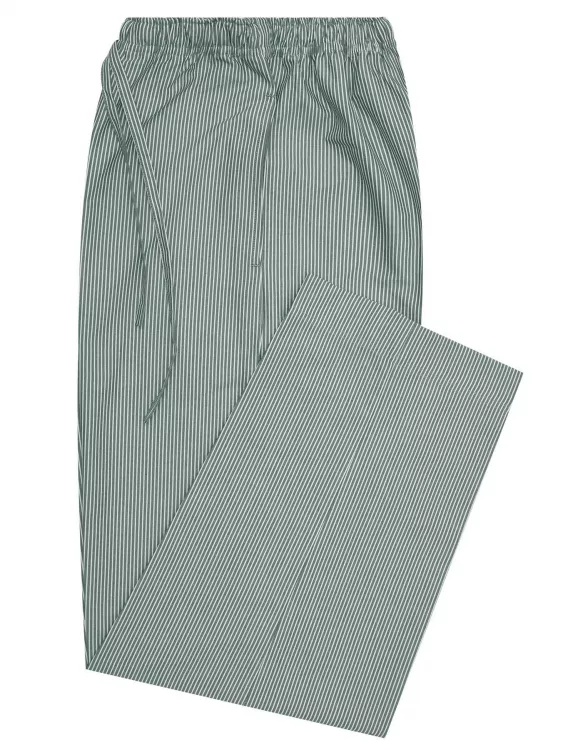 Green/White Cross Pocket Woven Pajama