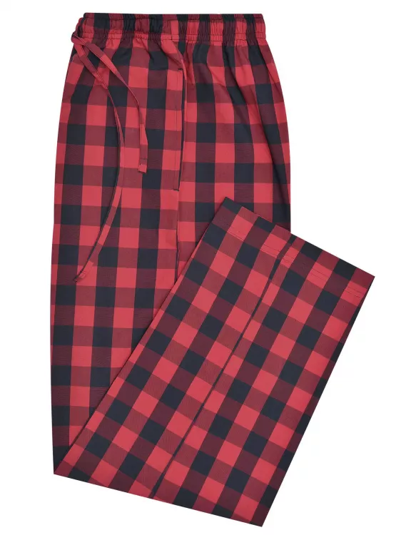 Black/Red Cross Pocket Woven Pajama