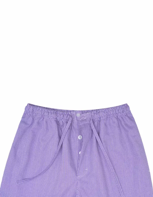 Purple/White Cross Pocket Woven Pajama