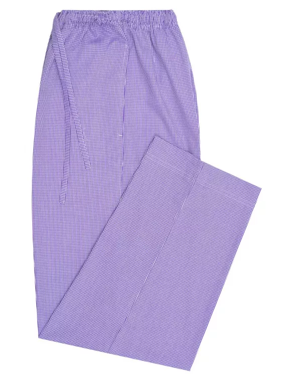 Purple/White Cross Pocket Woven Pajama