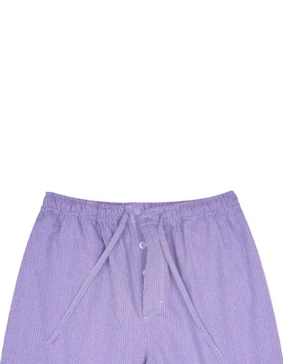 Purple/Blue Cross Pocket Woven Pajama