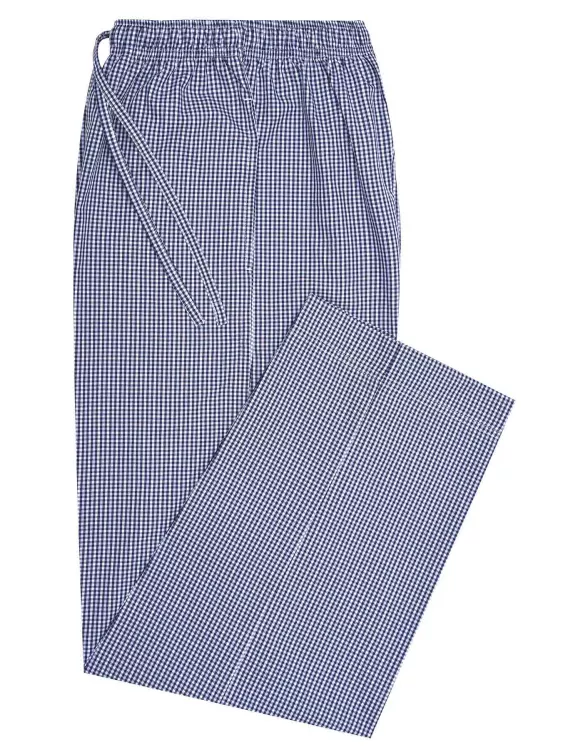 White/Blue Cross Pocket Woven Pajama