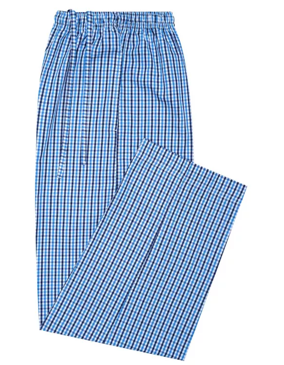 Blue/Navy Cross Pocket Woven Pajama