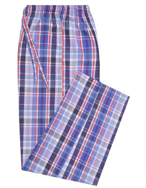 Blue/Grey Cross Pocket Woven Pajama
