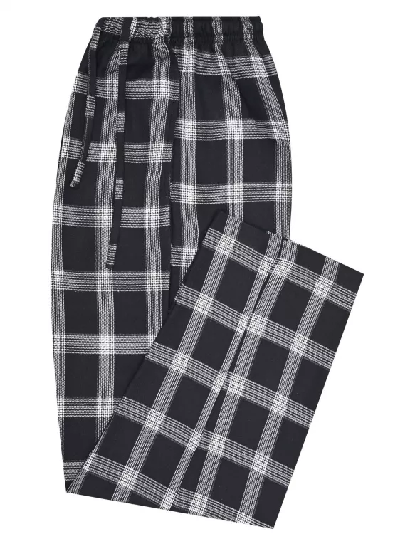 Black Cross Pocket Woven Pajama