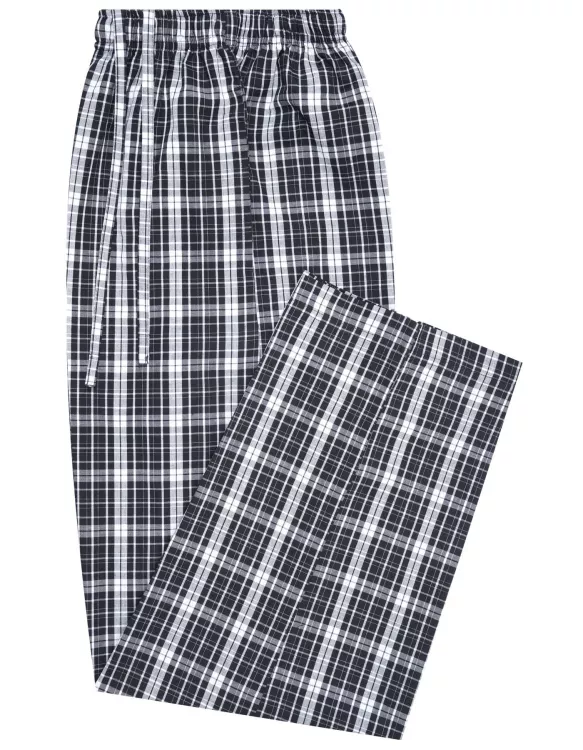 White/Black Cross Pocket Woven Pajama