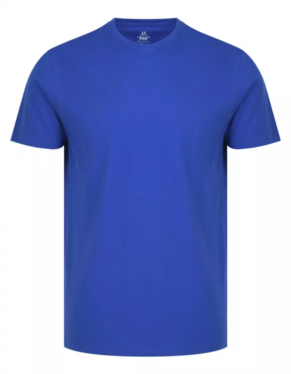 Charcoal/R Blue Plain T-Shirt Pajama Set