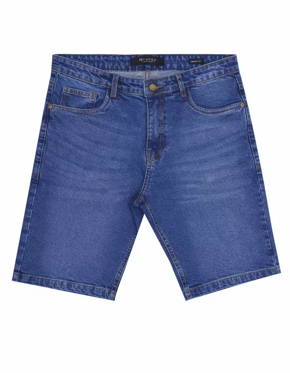 Mid Blue Denim Shorts